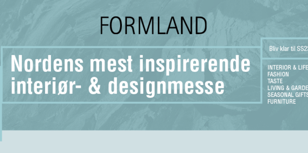 Ses vi på Formland den 29-31. Januar 23?